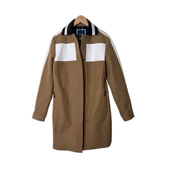 NWT Under Armour UAS Rugby Trench Melton Wool Coat S - Picture 3 of 8